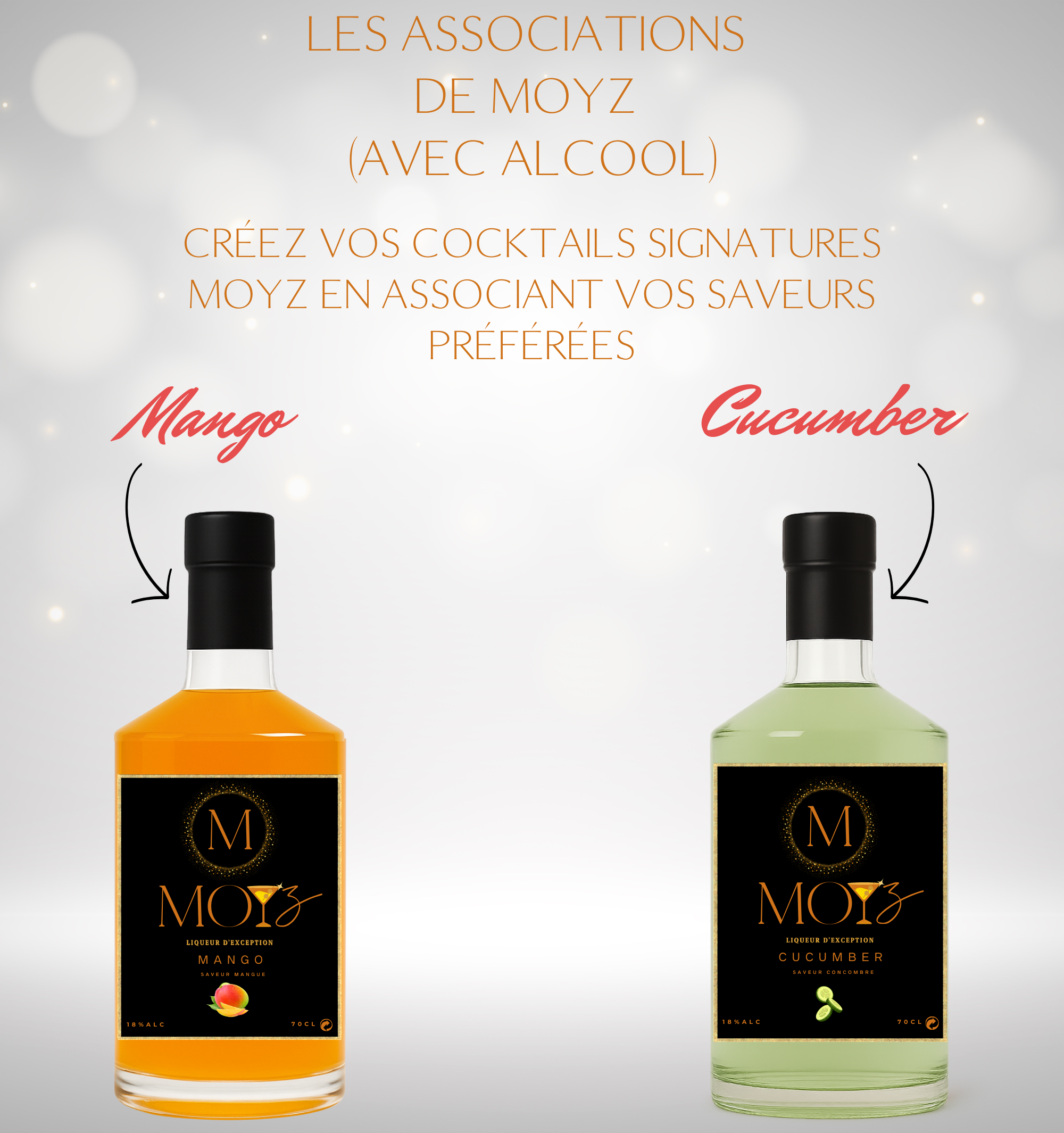 Mix & Match by MOYZ - MANGO & CUCUMBER // Liqueur de Mangue et Liqueur de Concombre